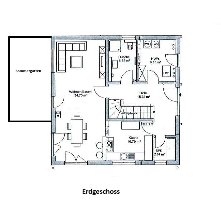 GUTE AUSSTATTUNG, Sommergarten, Erdw&auml;rmepumpe, Doppelgarage, Einbauk&uuml;che u.v.m.